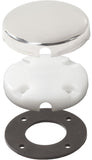 Blue Sea Side Entry CableClam White Max Cable Dia 0.28in With Stainless Steel Cover