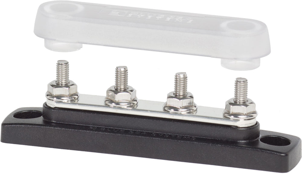 Blue Sea Common 100A MiniBus Four #10-32 Studs With Cover