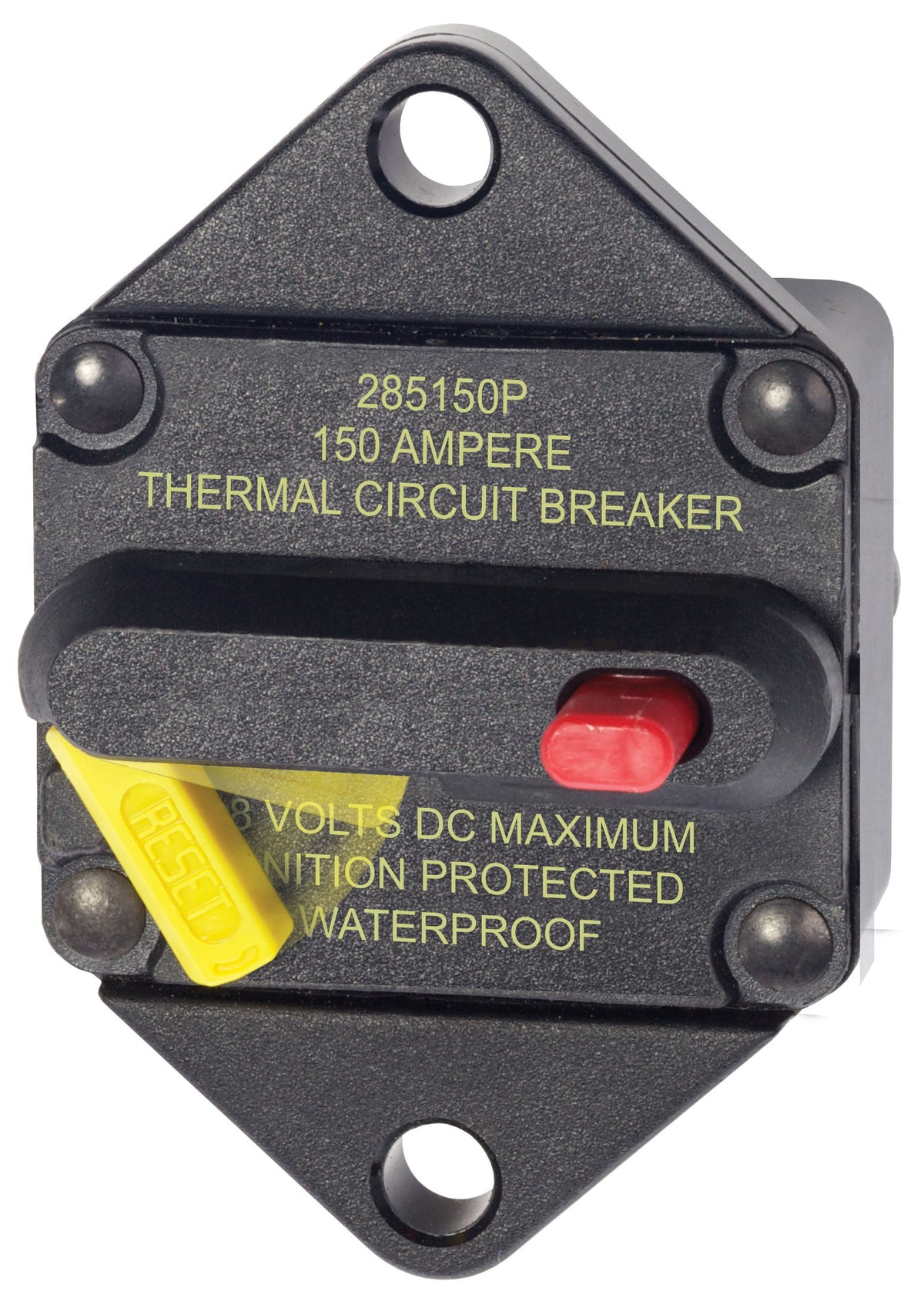 Panel Mount Marine Circuit Breaker 150A 48V DC 1/4 Inch Stud Weather Resistant - Mariners Warehouse