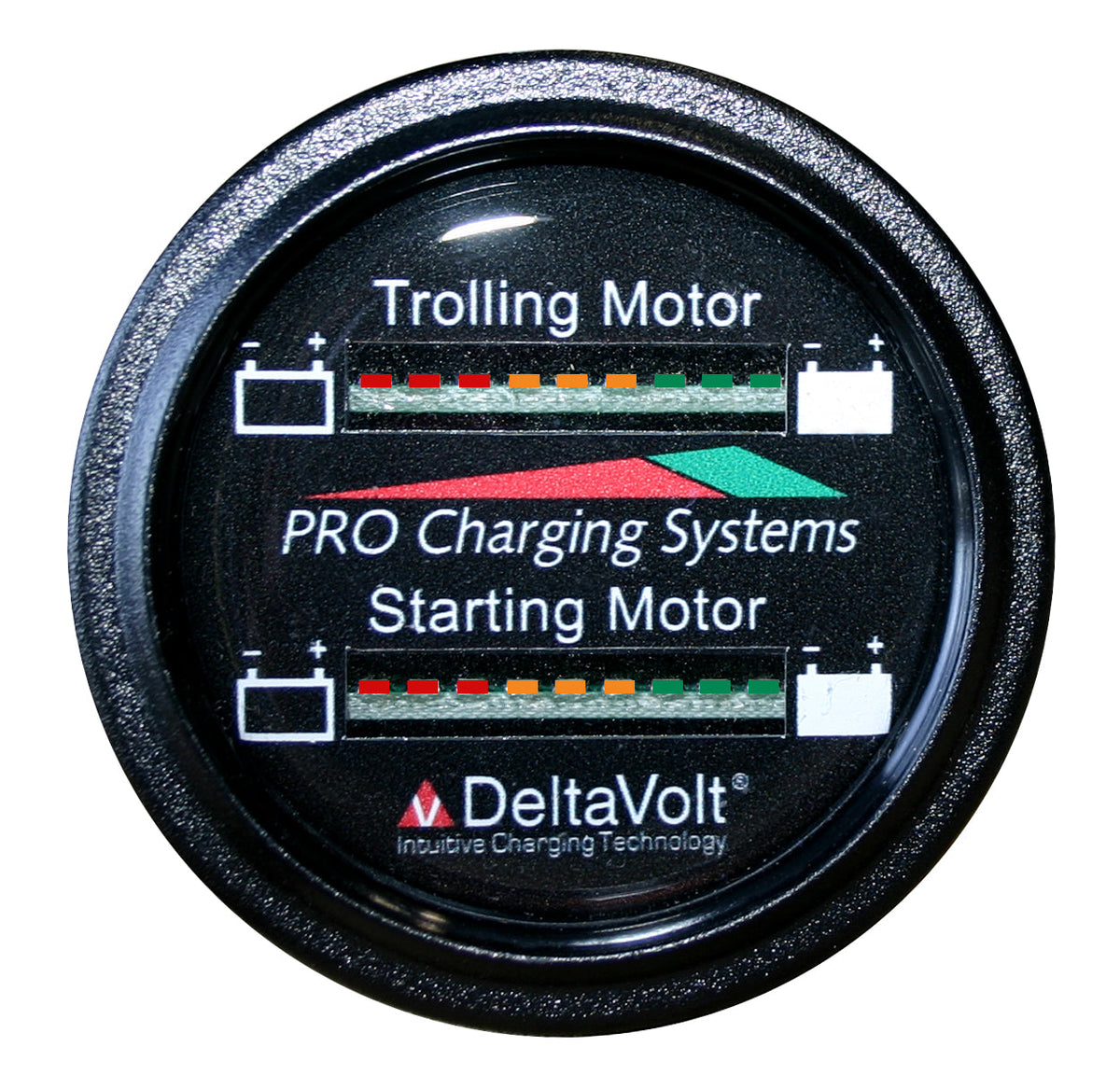 Dual Pro Battery Fuel Gauge For 1 - 36v, 1 -12v Systems