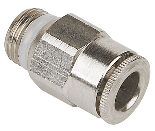 Straight Fitting, Stainless Steel, 6mm O.D. x 1/4 MPN-EXS6510-6-1/4