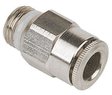 Straight Fitting, Stainless Steel, 6mm O.D. x 1/4 MPN-EXS6510-6-1/4