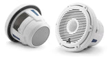JL Audio M6 8.8in Coaxial Speakers White Classic Grille
