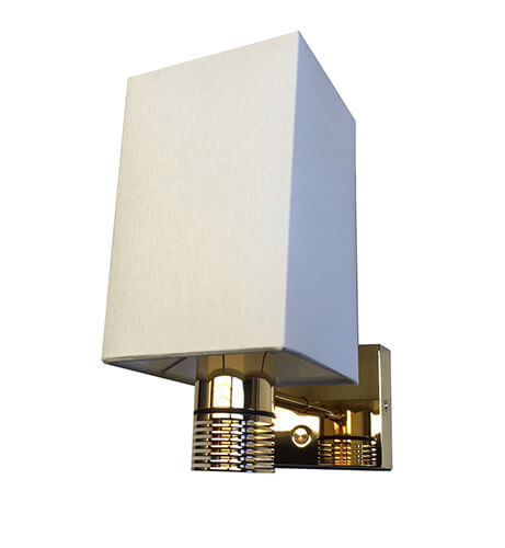 Jana LED Wall Sconce, Gold, White Shade Built-in Dimmer, 10-30VDC MPN-ILPB25013709