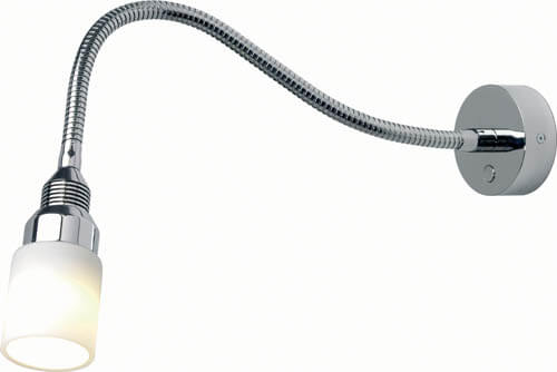 Kiel, Chrome, White Glass Shade, 12" (300mm) Built-in Dimmer, 10-30VDC MPN-ILPB21713305