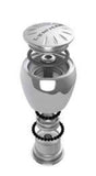 Lewmar Power Grip Knob Stainless Steel with Rim Clamp