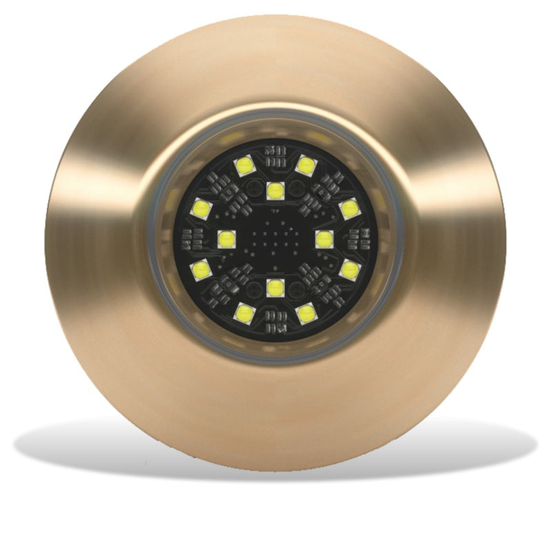 Lumishore ORA TIX404 Thru-Hull Mount Underwater White LED Bronze Housing 12/24vDC