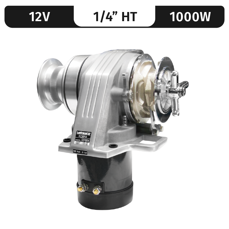 KOBRA, 12VDC, 1000W 1/4"HT GYPSY MPN-LW375AN-1/4