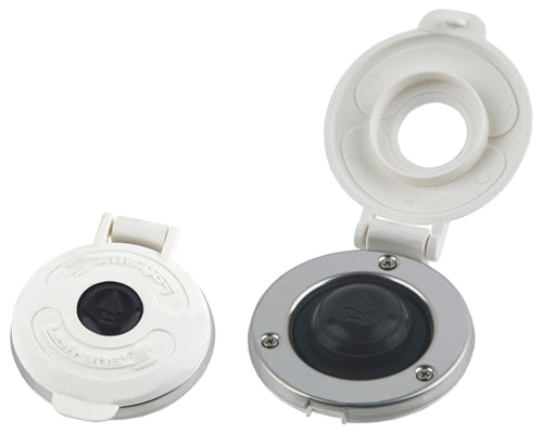 Lofrans Low Amperage Footswitch with White Cover Stainless Steel Bezel, Black Boot (Up) MPN-LWP950W