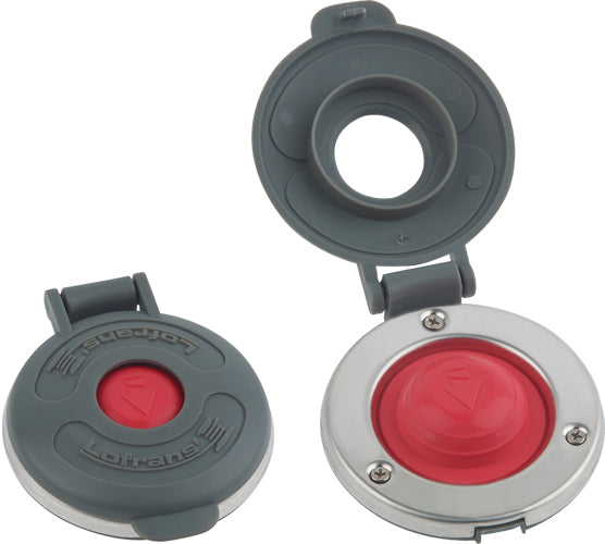 Lofrans Low Amperage Footswitch with Gray Cover Stainless Steel Bezel, Red Boot (Down) MPN-LWP951G
