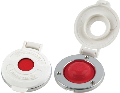 Lofrans Low Amperage Footswitch with White Cover Stainless Steel Bezel, Red Boot (Down) MPN-LWP951W