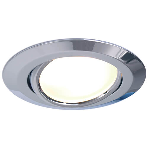 Leer LED Adjustable Downlight, Chrome, 10-30VDC Warm White, Slave (dimmable with Master), IP20 MPN-ILPB22223105