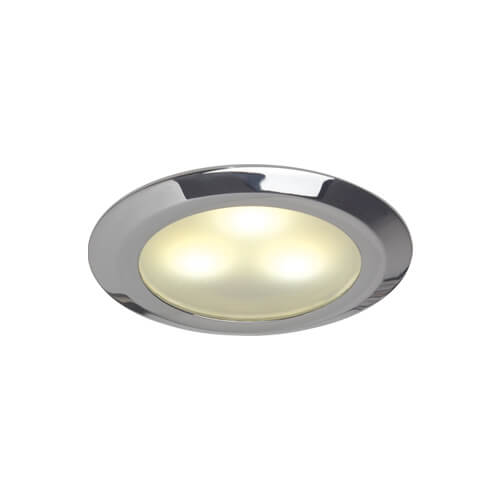 Leer LED Downlight, Chrome, WW/Blue, 10-30VDC Slave (Dimmable with Master), IP20 MPN-ILPB22863005