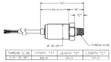 Maretron 0-3 PSI Transducer