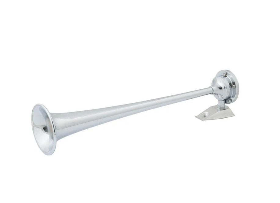 Marinco 10105 12V Single Trumpet Air Horn, Chrome