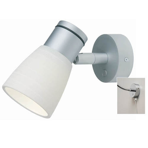 Munich, Matte Chrome w/White Glass Shade & USB, Dimmer, Warm MPN-ILPB20011907USB