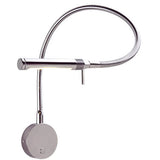 Rugen Bulkhead-Mount Reading Light, Chrome  w/Brown Leather, w/ Switch & Dimmer, WW/Red, 500mm MPN-ILPB26850025