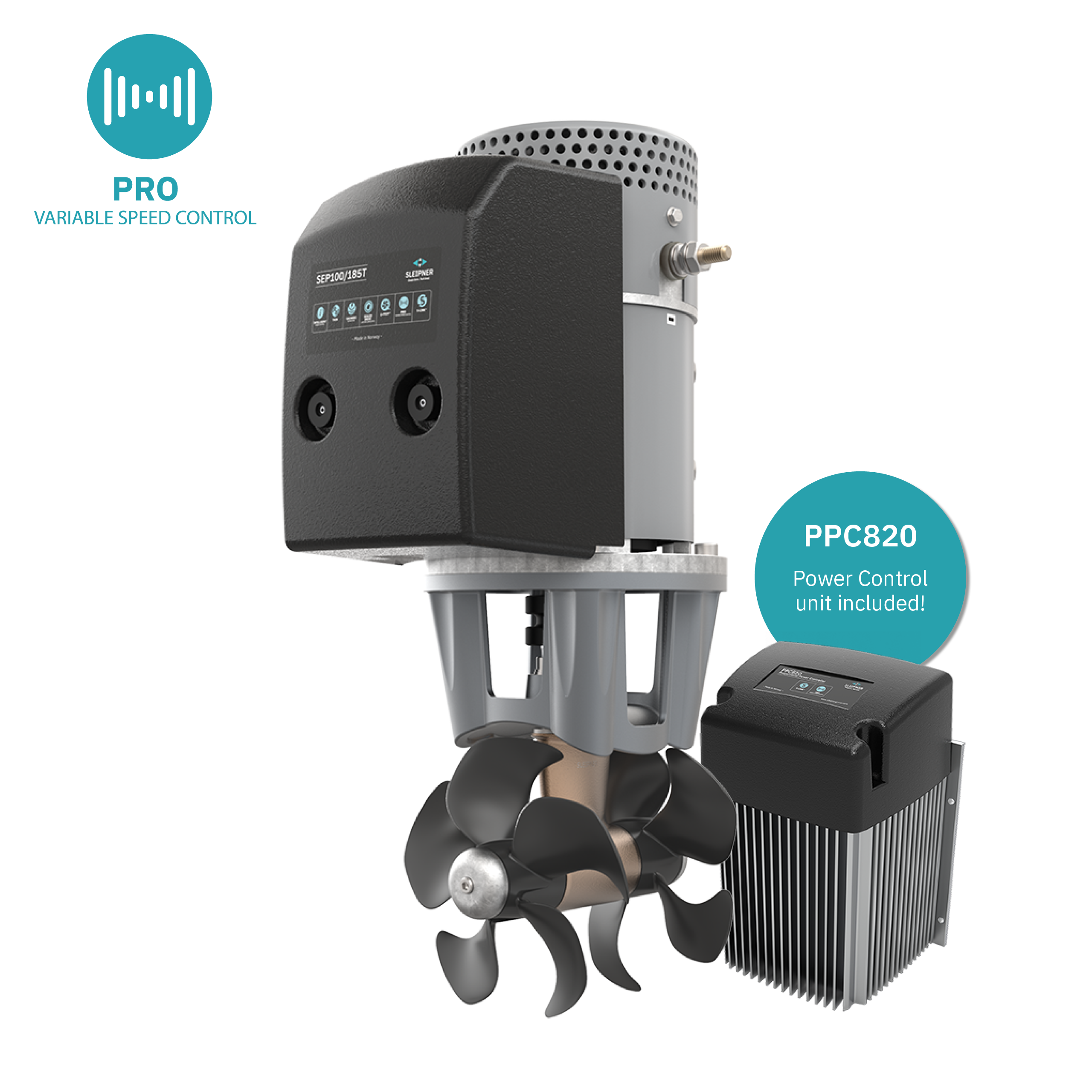 SEP100/185T, 12V, Twin Props MPN-SEP100/185T-12V