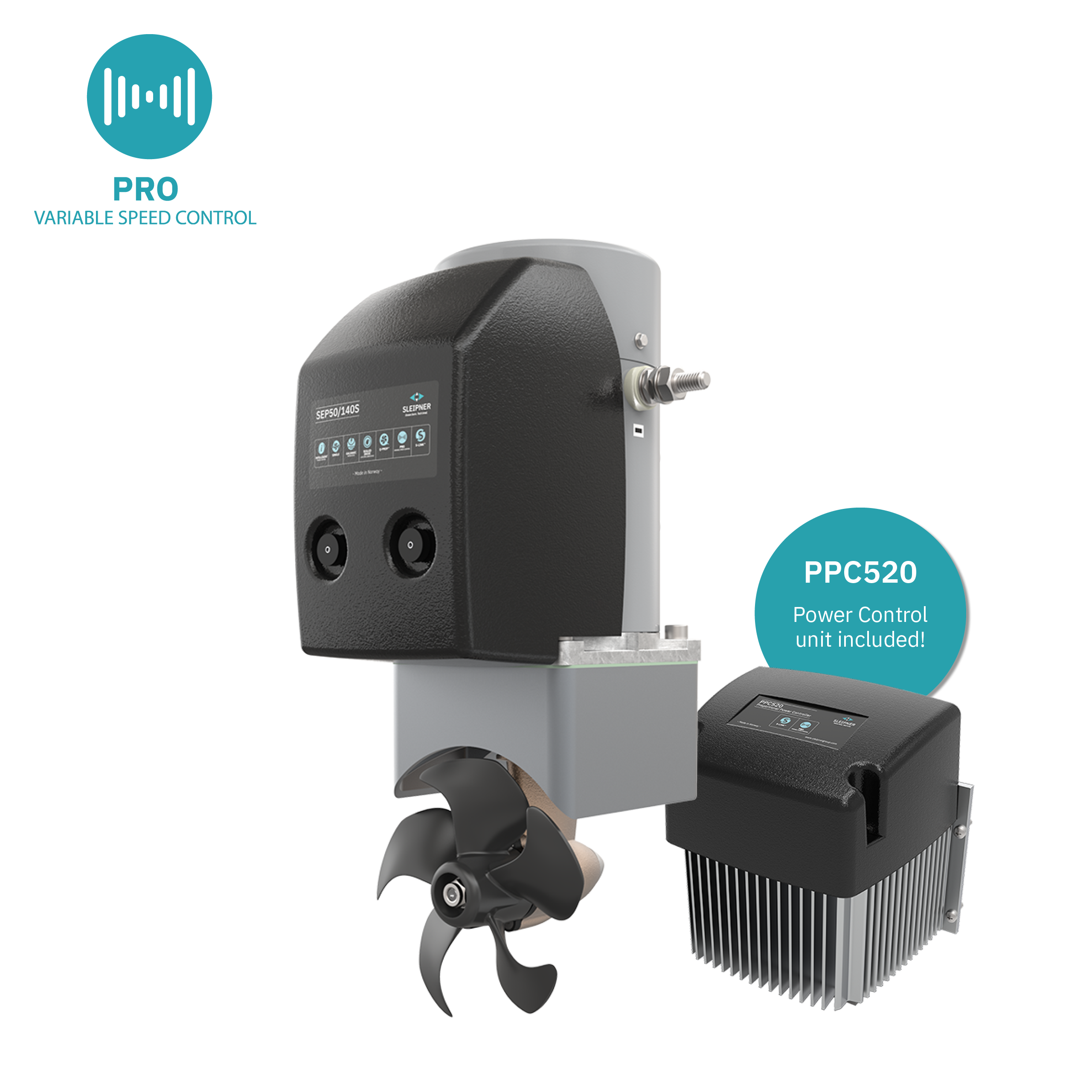 SEP50S 12v Proportional Thruster 50Kg/110lb MPN-SEP50/140S-12V