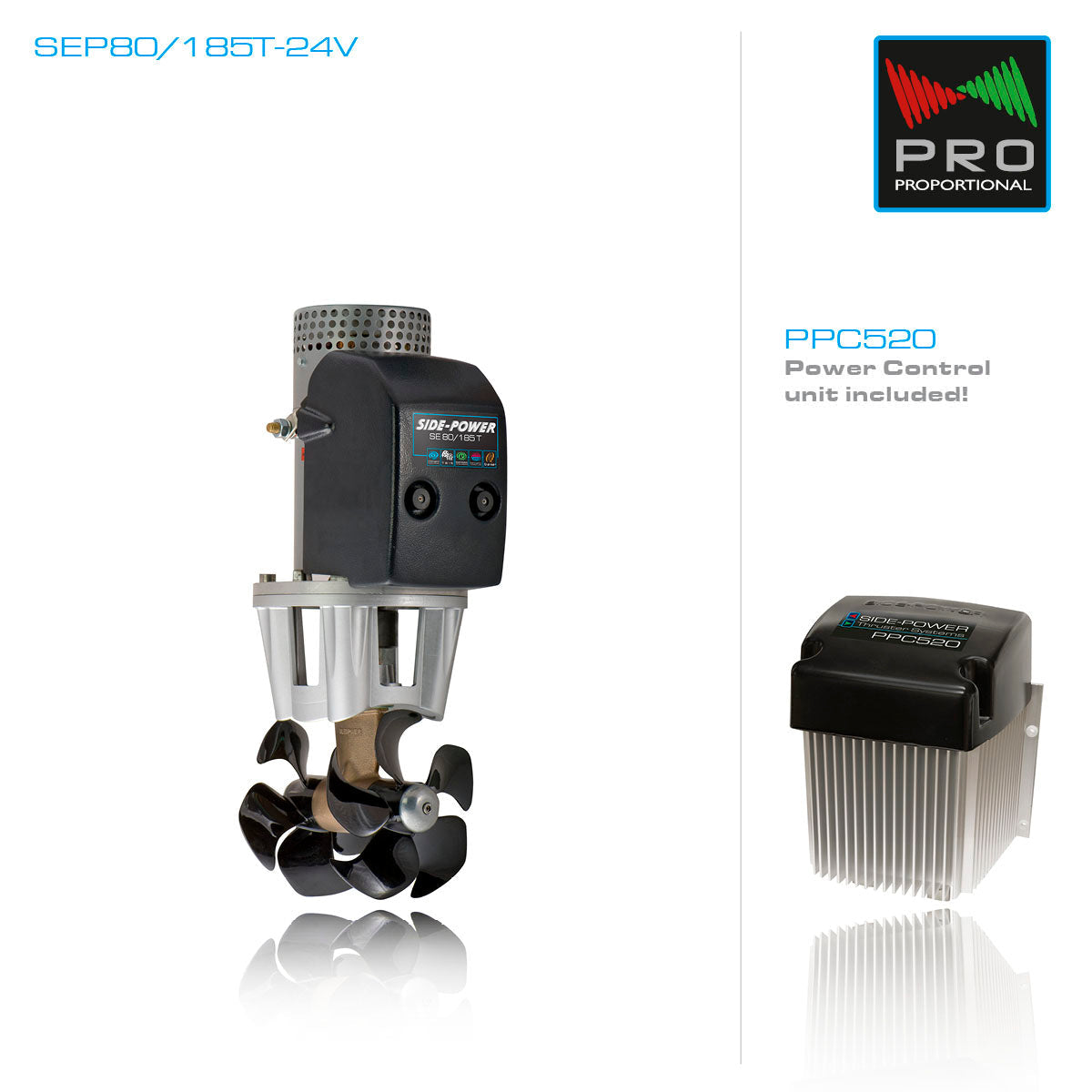 SEP80/185T, 24V, Twin Props MPN-SEP80/185T-24V