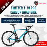 Twitter T-10 Pro Carbon Road Bike | Shimano Claris R2000 | 8.7kg Aero Racing Edition
