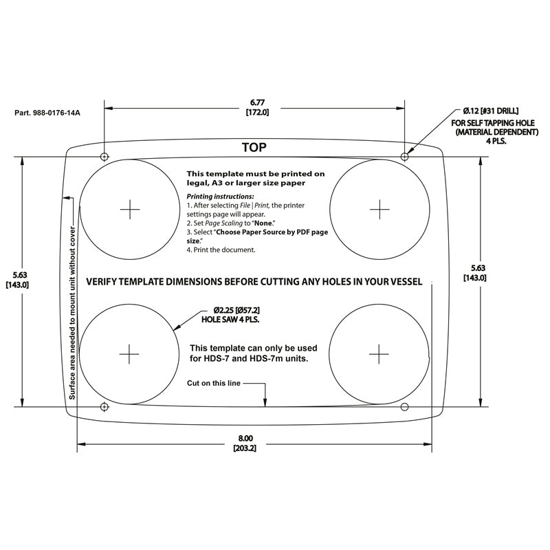 FLUSH MNT HDS 5/7/8/10 MPN-124-65