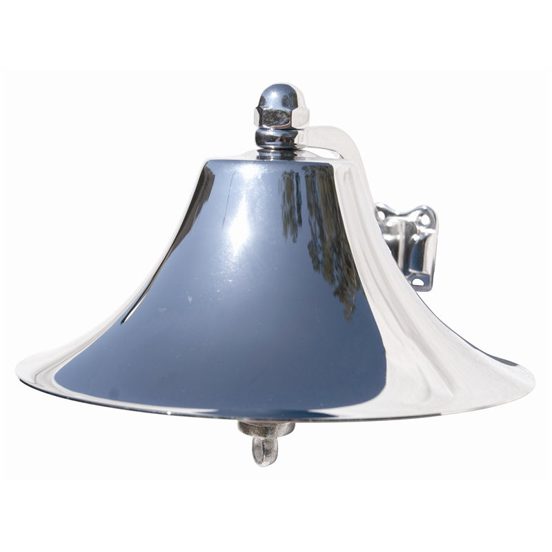White Cap Bell 8" Chrome Brass Horns - view 2
