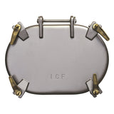 ICF Drop Bolt Hatch 15X23" Rsd 5" 4 Dog Stainless Steel Heavy Commercial - view 2
