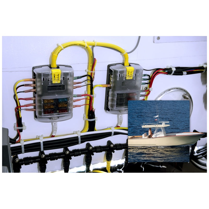 Blue Sea Systems 6 Fuse Block St with Grnd MPN - 5025-BSS