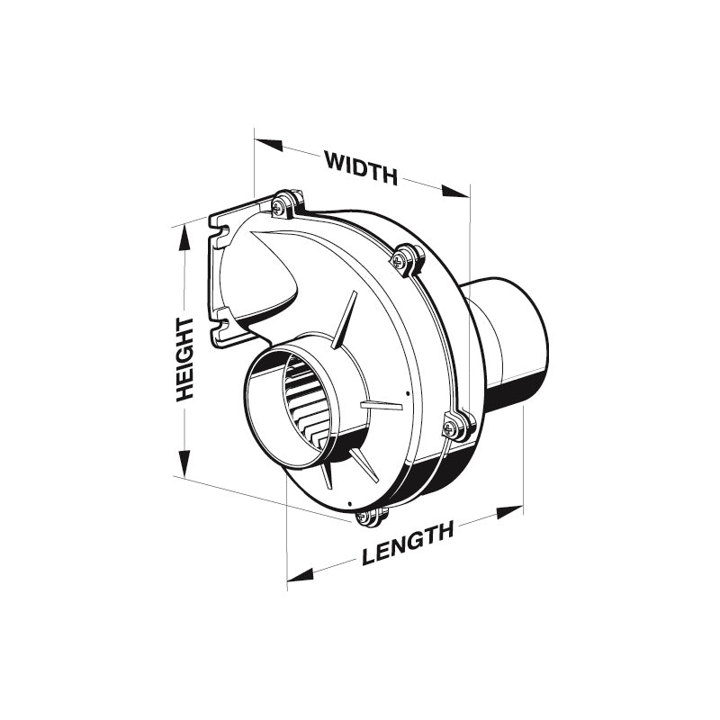 Jabsco Blower 115V AC, model 34744-0000, Ventilation, view 2