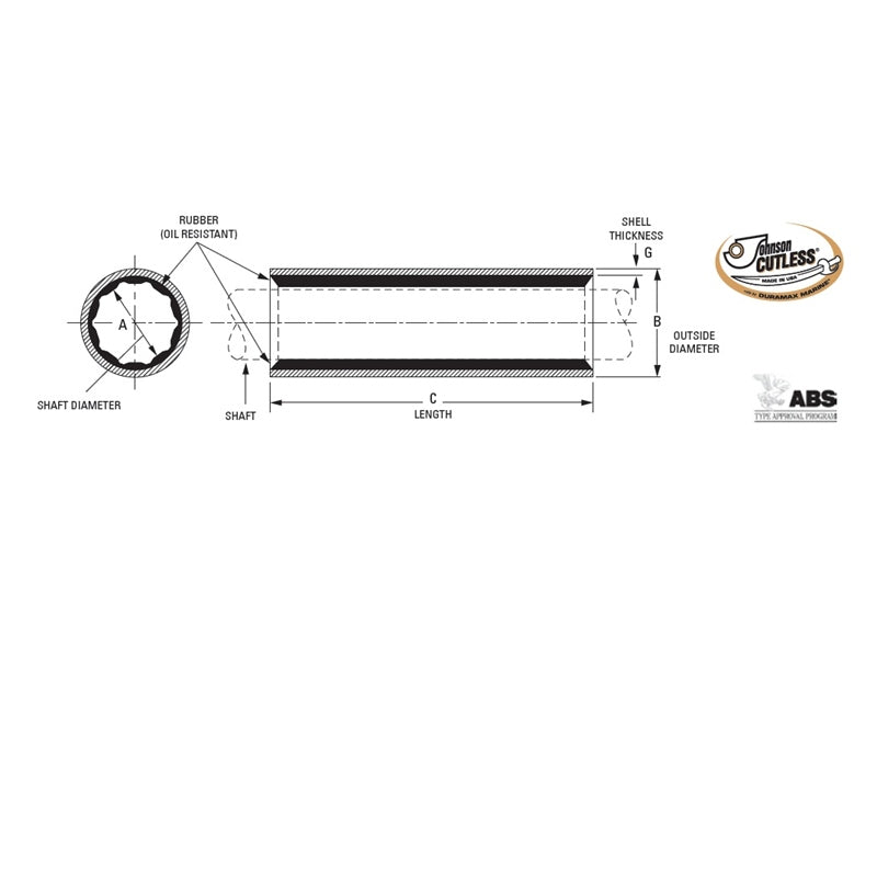 Duramax Marine Nm 2.250 X 3.125 Ingrid Bearings - view 2