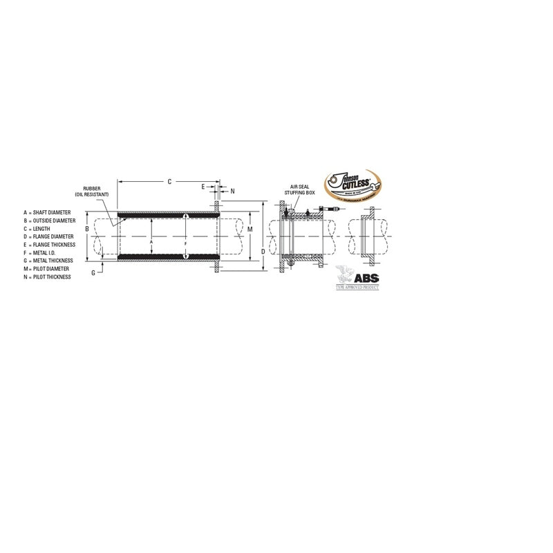 Duramax Marine F/B 12.675 X 15.375LOGIC Bearings - view 2