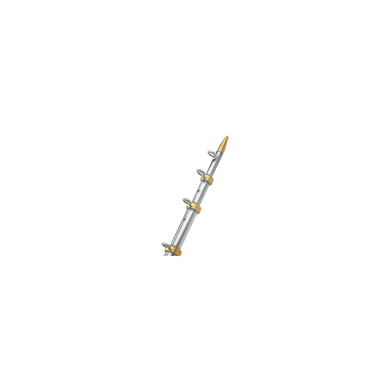 TACO Marine Outrigger Pole Pr 1-1/8"X15' Silver/Gold Fishing Equipment - view 2