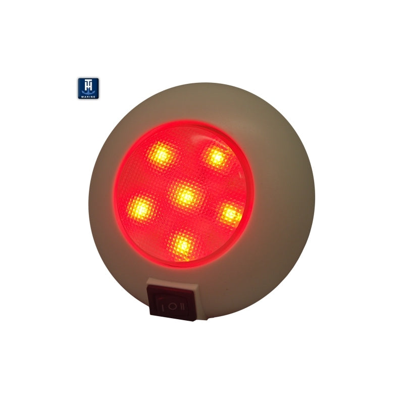 T-H Marine Dome Lite with Switch 4" Red LED Navigation Lights - view 2