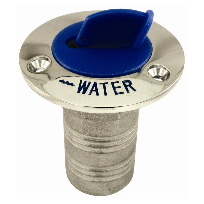 Marpac Deck Fill Stainless Steel Wtr Blue Cap Fuel Fittings Deck Plates - view 2