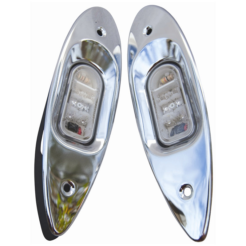 Marpac Side Light Pr Flush LED SS, model 7-6595, Navigation Lights, view 2