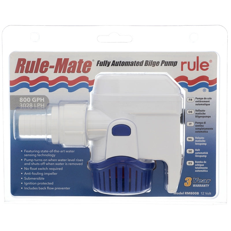 Rule Auto Bilge Pump 12V 800GPH Level-Sensing Bilge Pumps - view 3