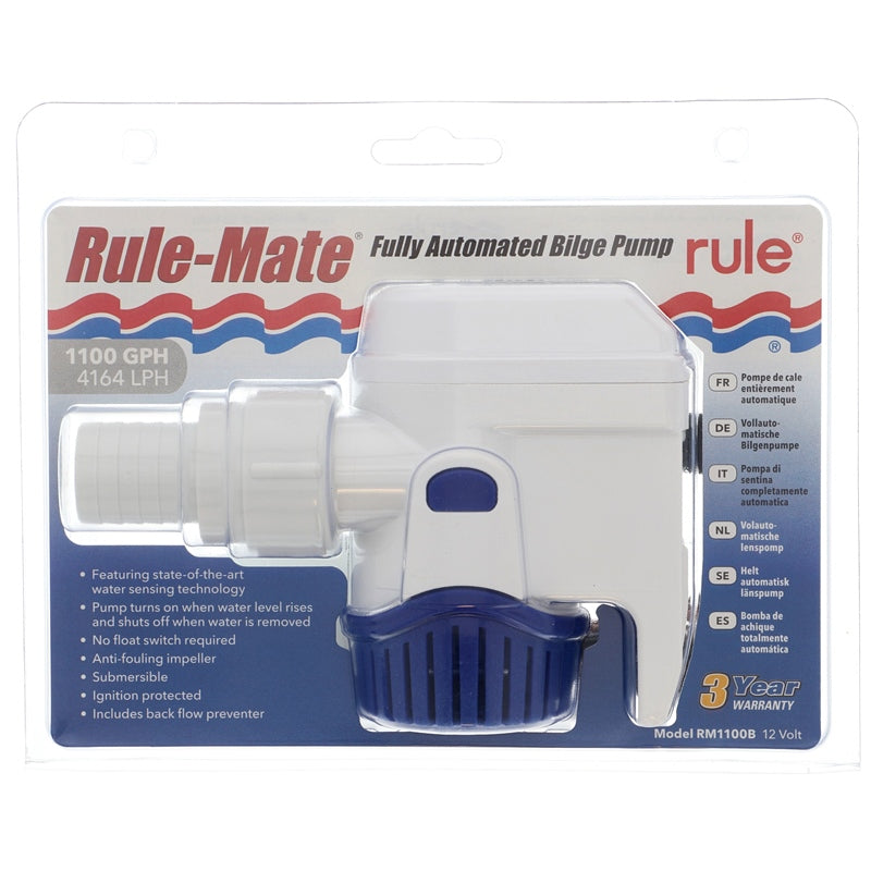 Rule Auto Bilge Pump 12V 1100GPH Levl-Sensing Bilge Pumps - view 3