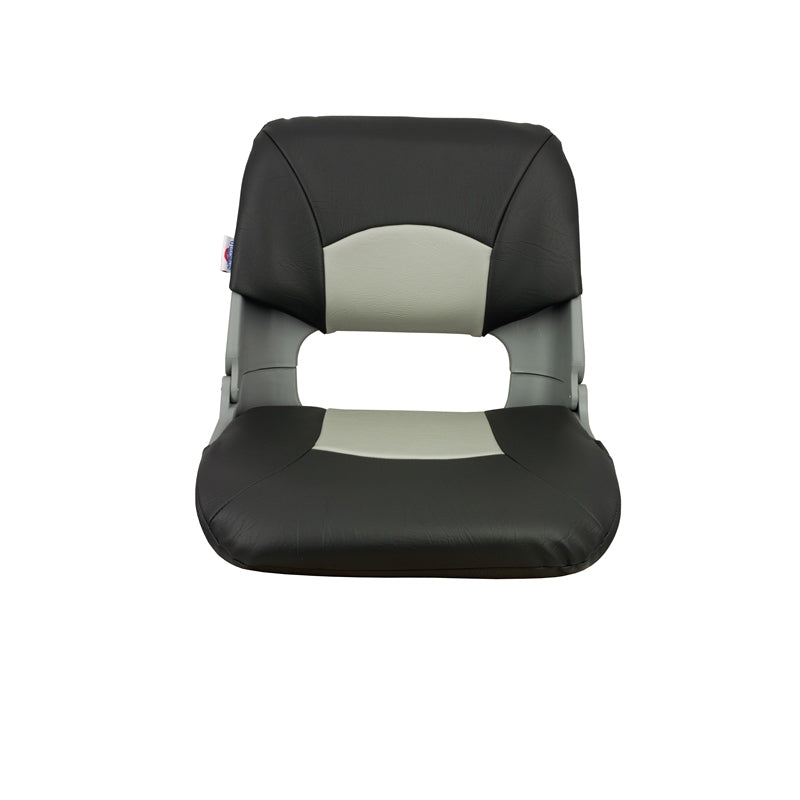 Springfield Marine Molded Fold Seat Gry with Blk-Gry Cushion, model 1061017, Chairs, view 4