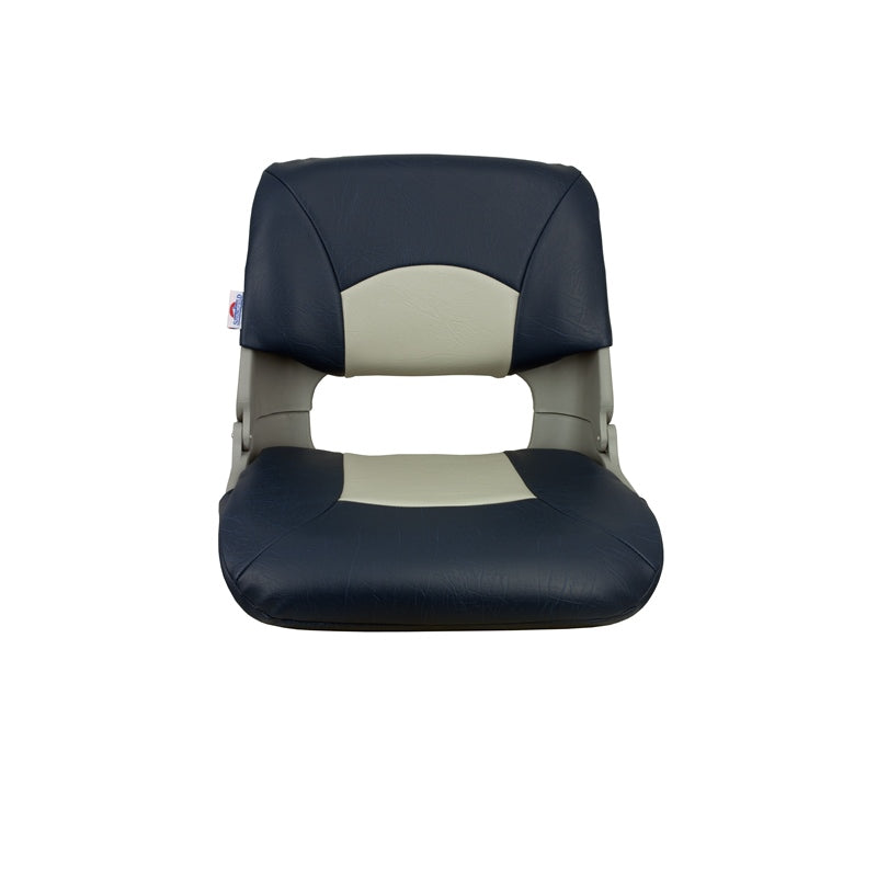 Springfield Marine Molded Fold Seat Gry with Blue-Gry Cushion Chairs - view 4