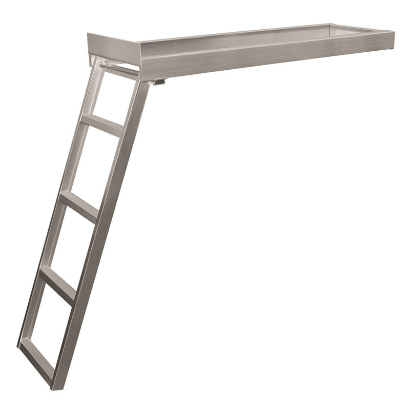JIF Marine Under Deck Pontoon Ladder 4 Step, model CSD1, Tables Ladders