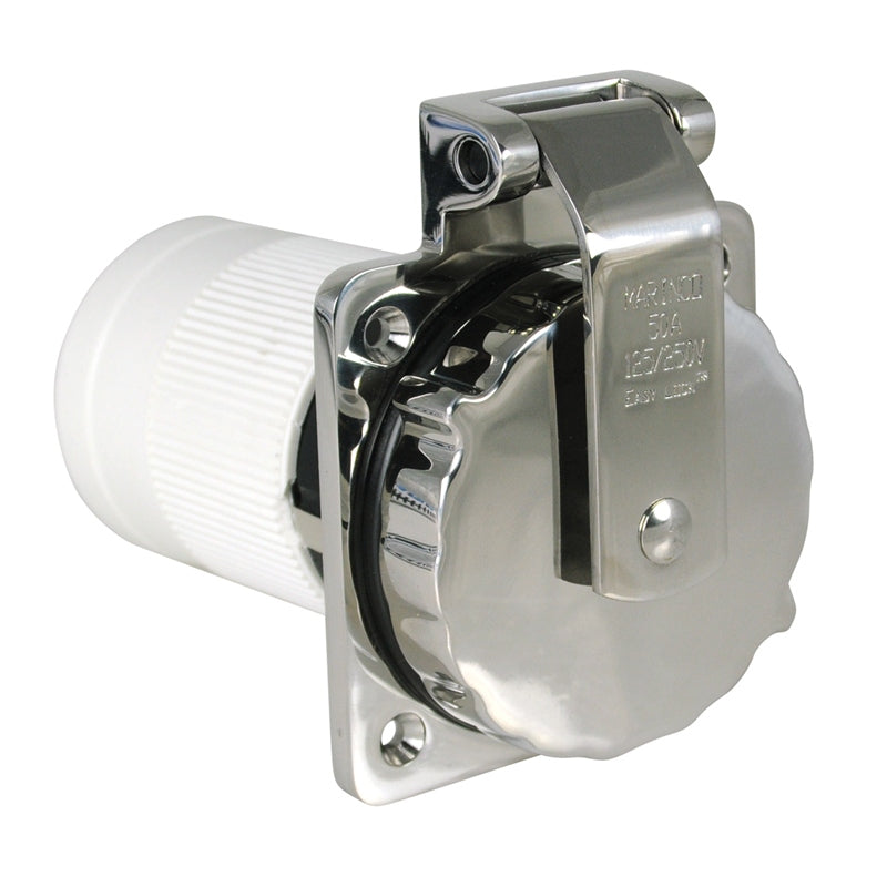 50A 125/250V POWER INLET SS MPN-6373EL-B