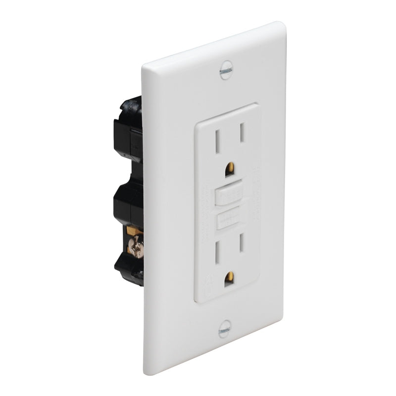 15AMP 125V DUPLEX RCPT STRAIT BLD W/GFI