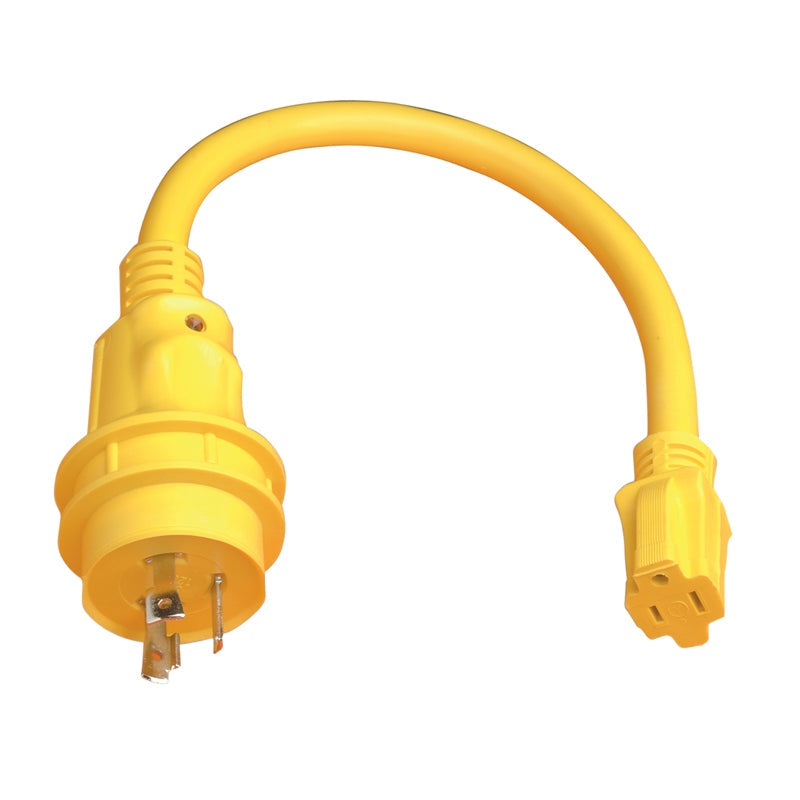 PIGTAIL MALE 30A 125V TO 15A STRAIT BLD MPN-105SPP