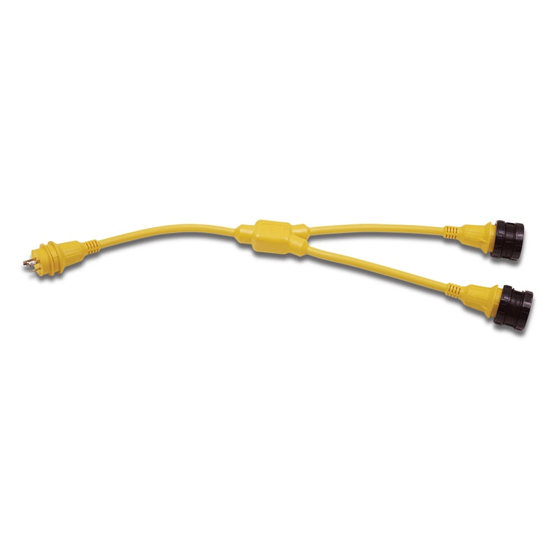 Y-ADPT MALE 30A 125V TO FML 30A 125V X2 MPN-157AY