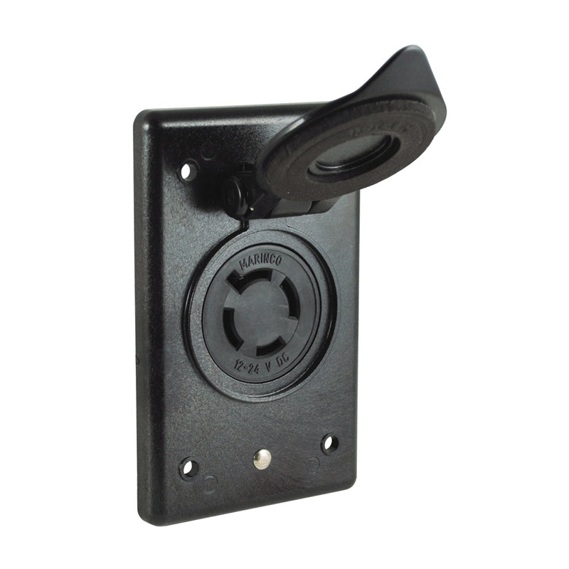 CHARGING/TROLL MOTOR RECEPTACLE & COVER MPN-2018BR-MB