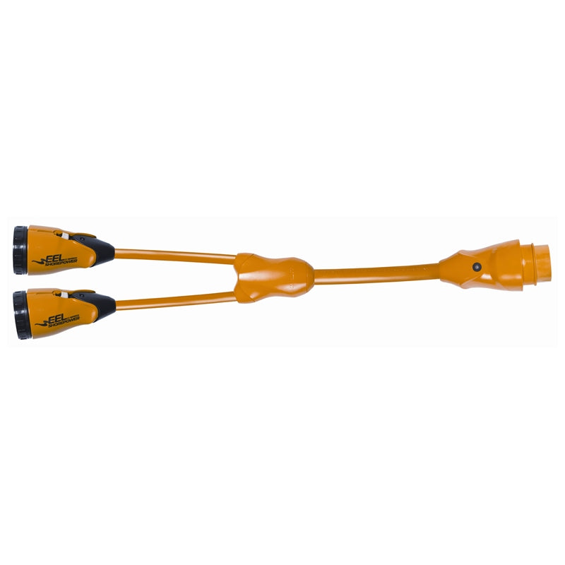 Y-ADPT MALE 30A 125V TO FML 30A 125V X2 MPN-Y30-2-30