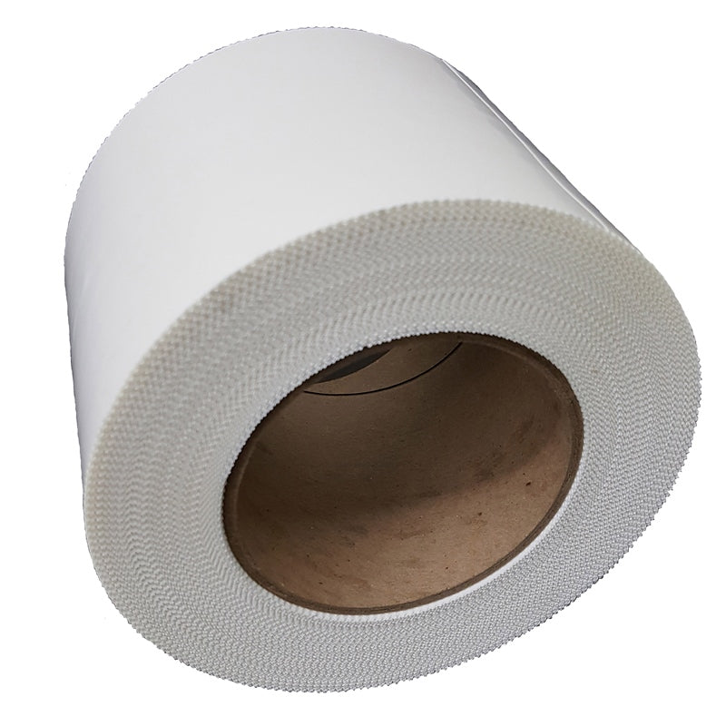 4"X180' 7.5 MIL  WHT TAPE PINKED EDGE
