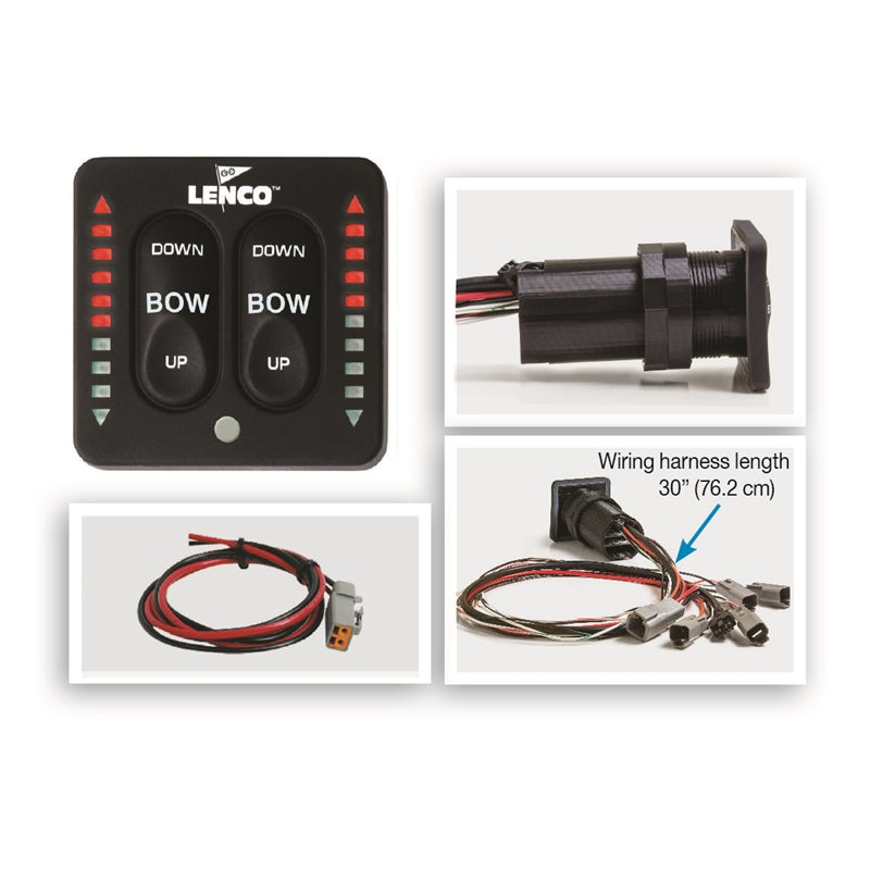 Lenco Marine Switch LED 12/24V Dl/Act, model 15171-001, Hydraulic