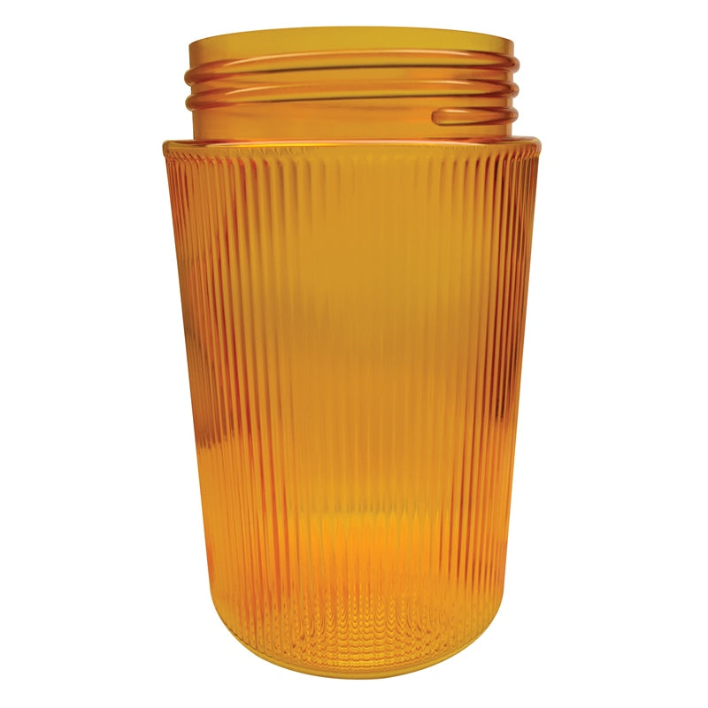 6" PLASTIC AMBER FLATTOP MPN-518 AMBER